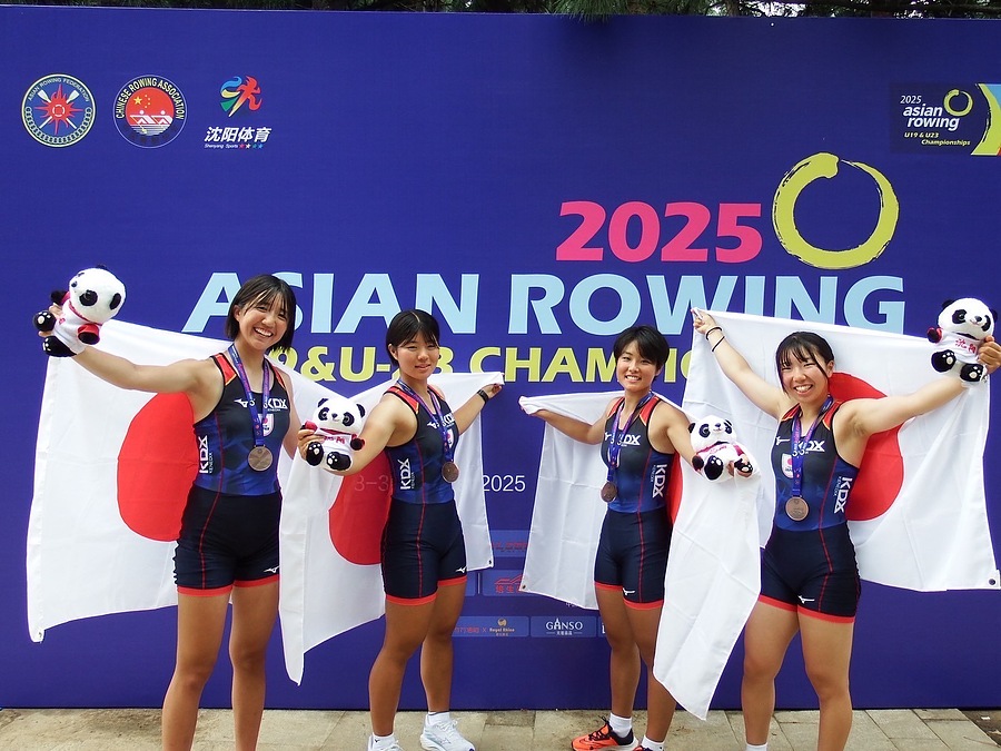 2025 Asian Rowing Junior Championshipsで銅メダル
