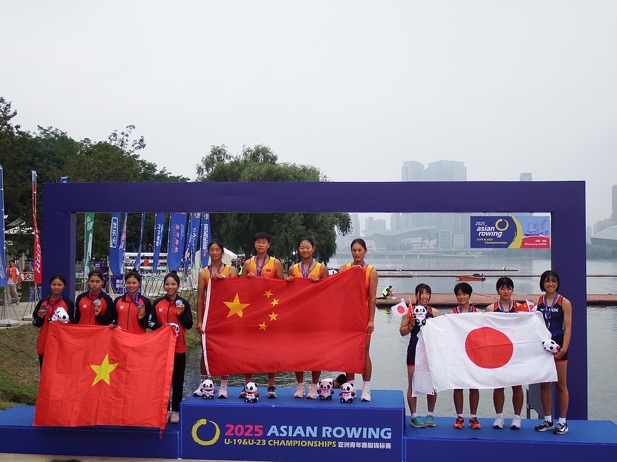 2025 Asian Rowing Junior Championshipsで銅メダル
