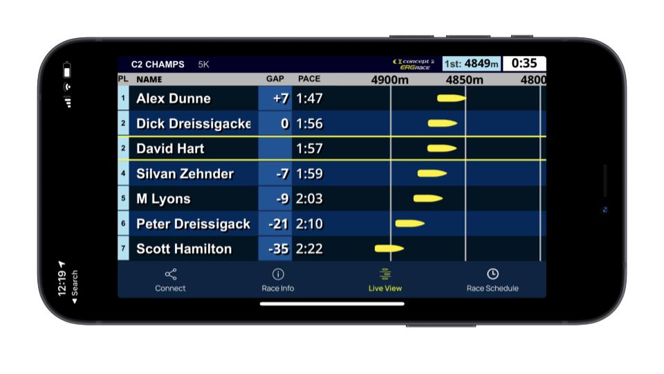 レース参加用のスマートフォン・タブレット